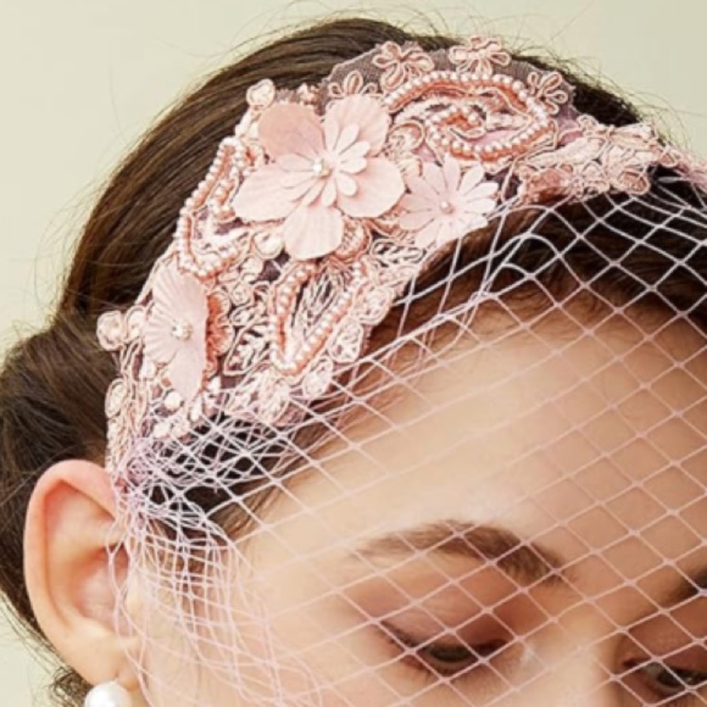 Nude Pink Fascinator Kentucky Derby Hat